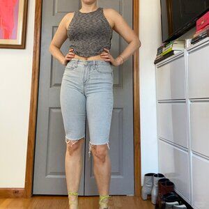 Madewell 10” High-Rise Skinny Cropped Jorts
